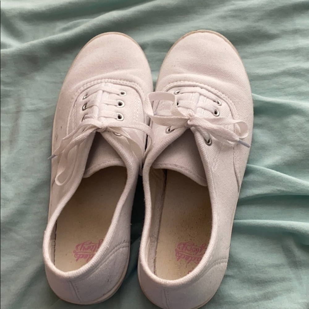 All white shoes